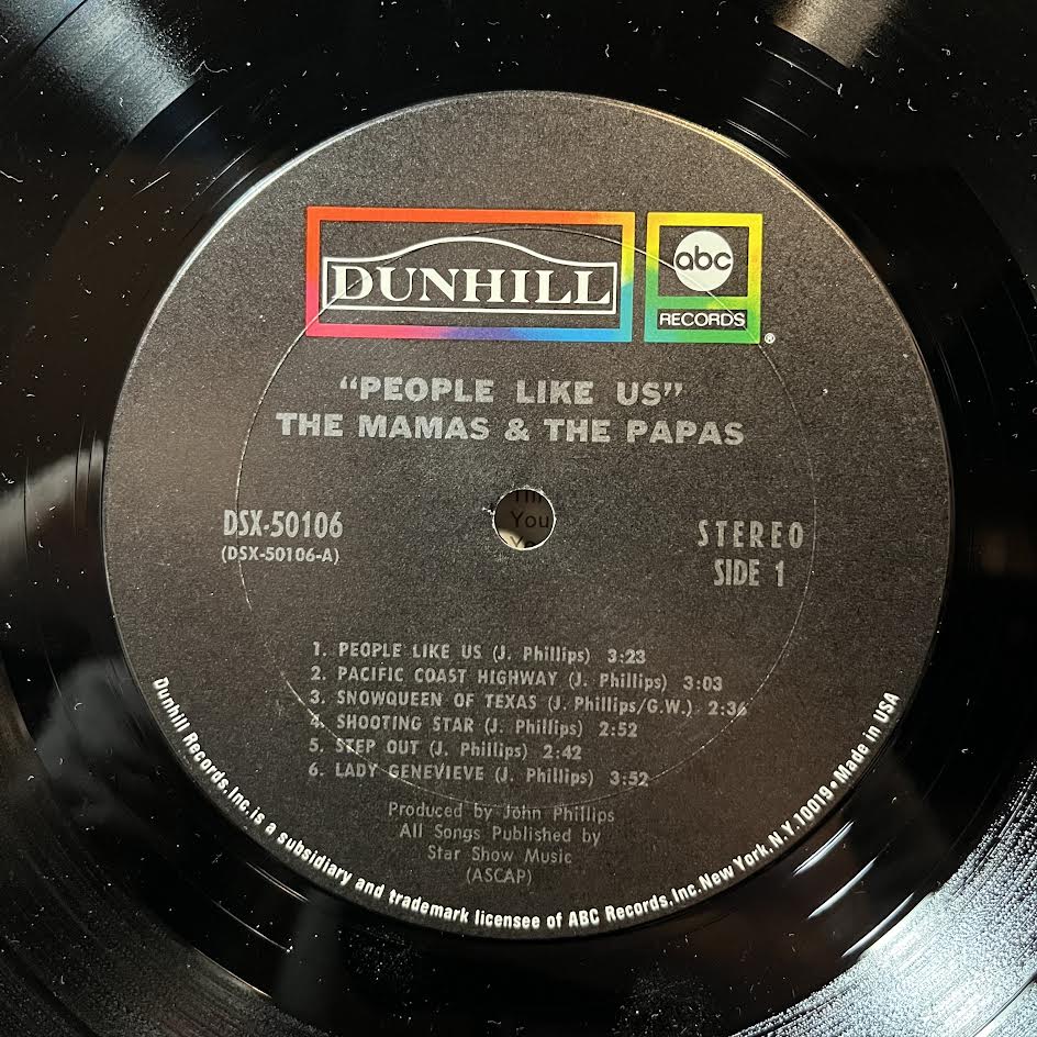 The Mamas & The Papas - People Like Us (VINYL) | Near Mint (NM) Very Good Plus (VG+)-