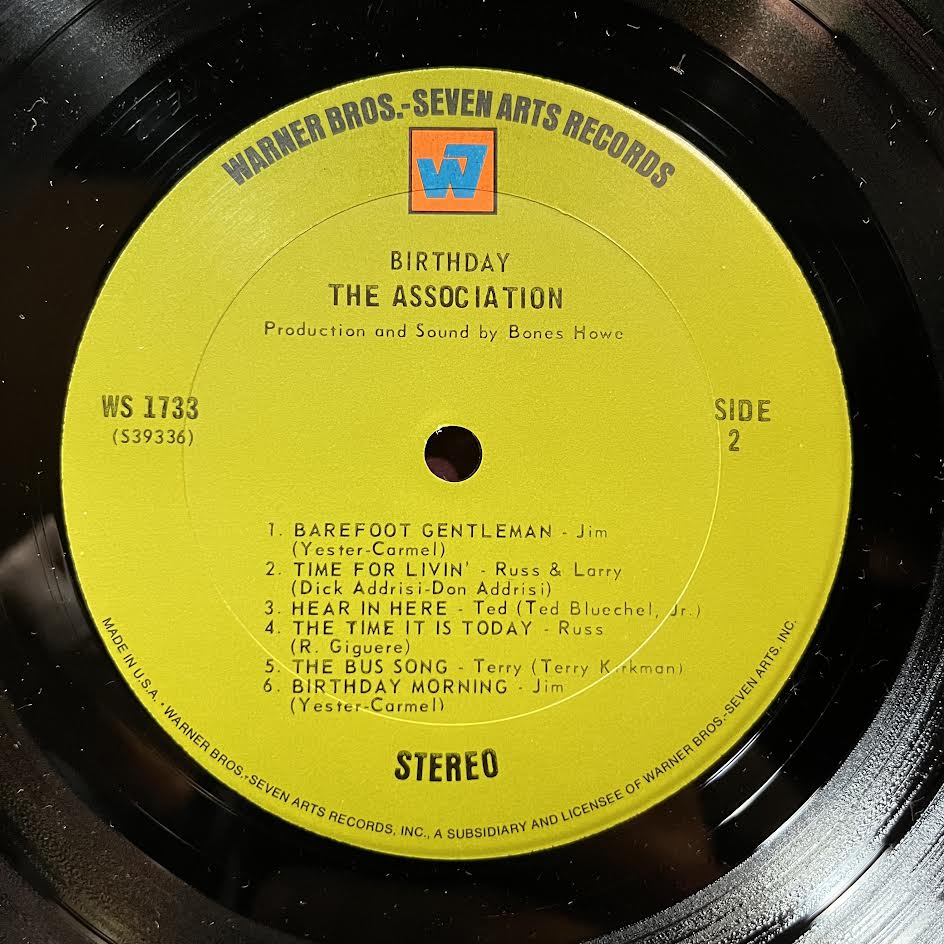 The Association (2) - Birthday (VINYL) | Near Mint (NM) Excellent (EX)-