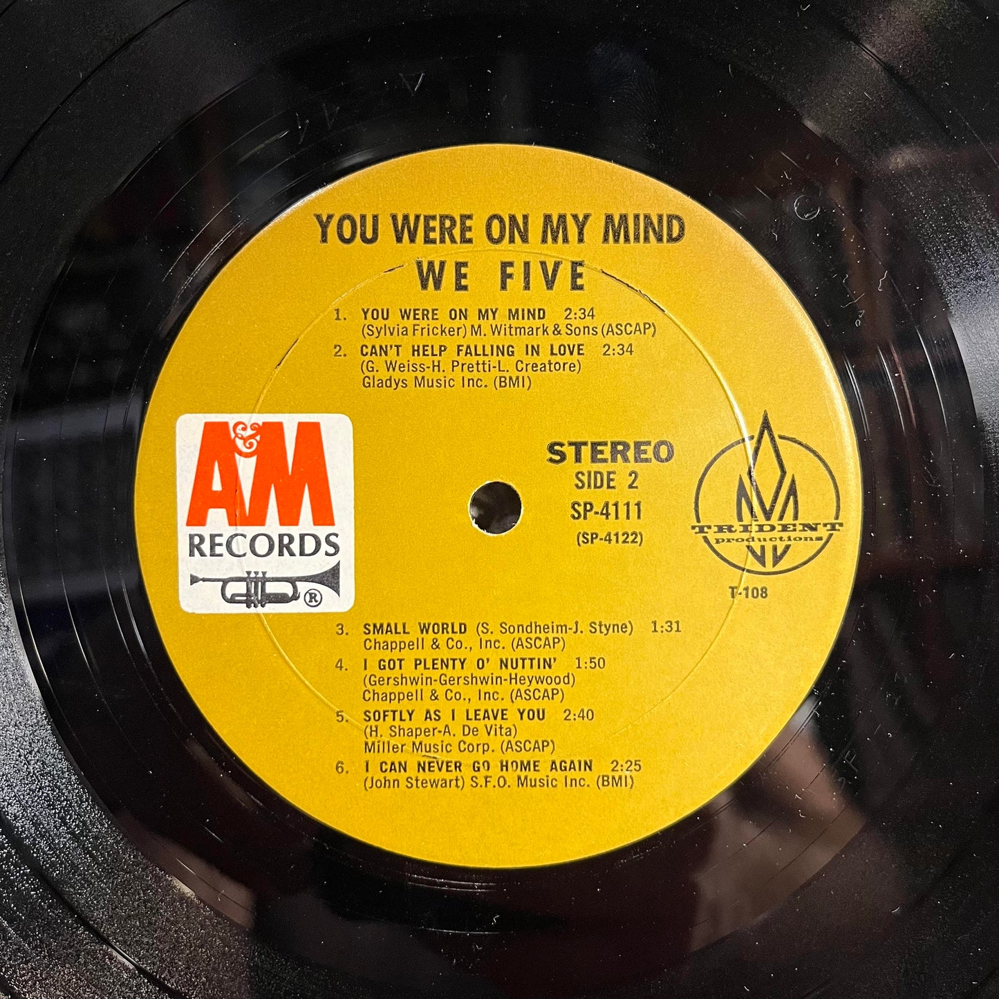 We Five - You Were On My Mind *MONARCH* | Near Mint (NM) Near Mint (NM)-