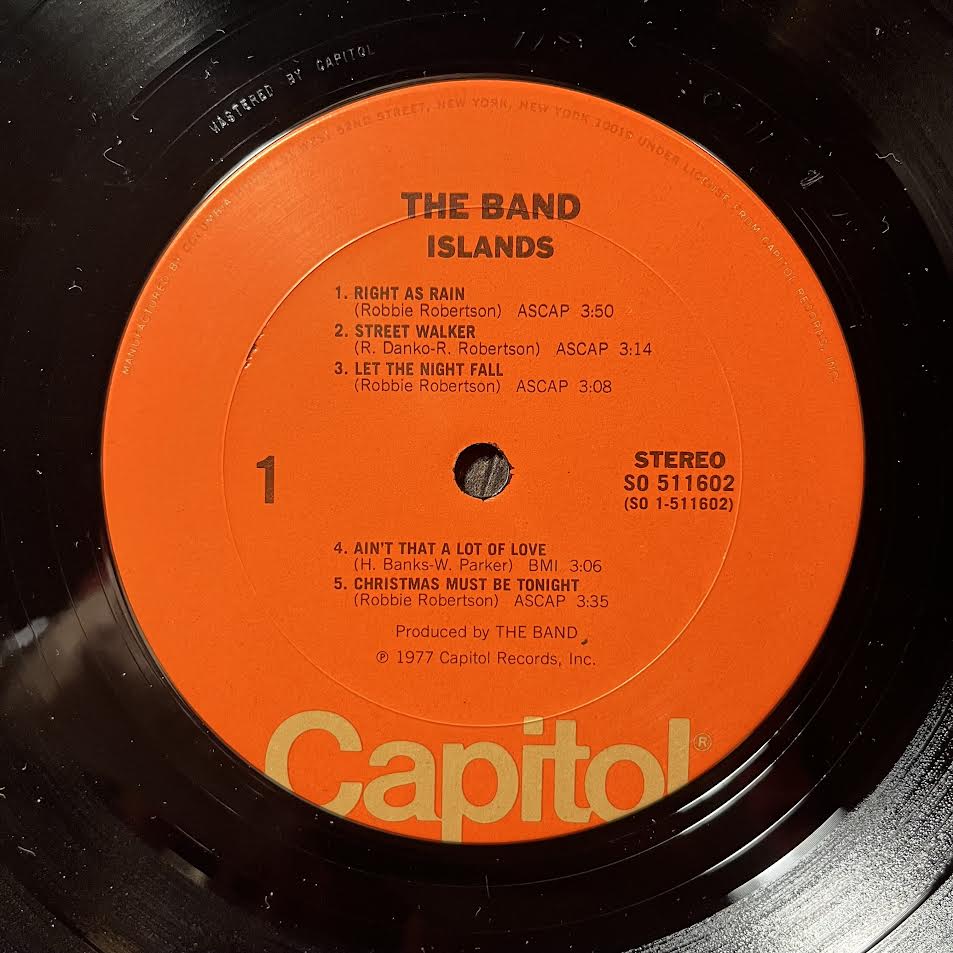The Band - Islands (VINYL) | Near Mint (NM) Very Good Plus (VG+)-