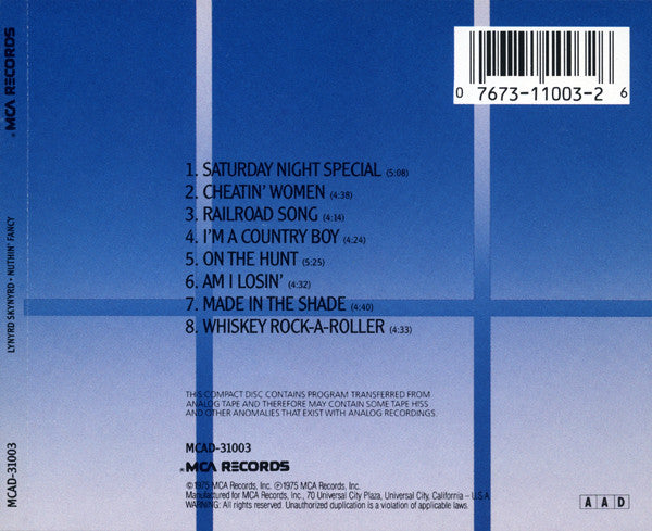 Lynyrd Skynyrd - Nuthin' Fancy (CD) | Near Mint (NM) Near Mint (NM)-