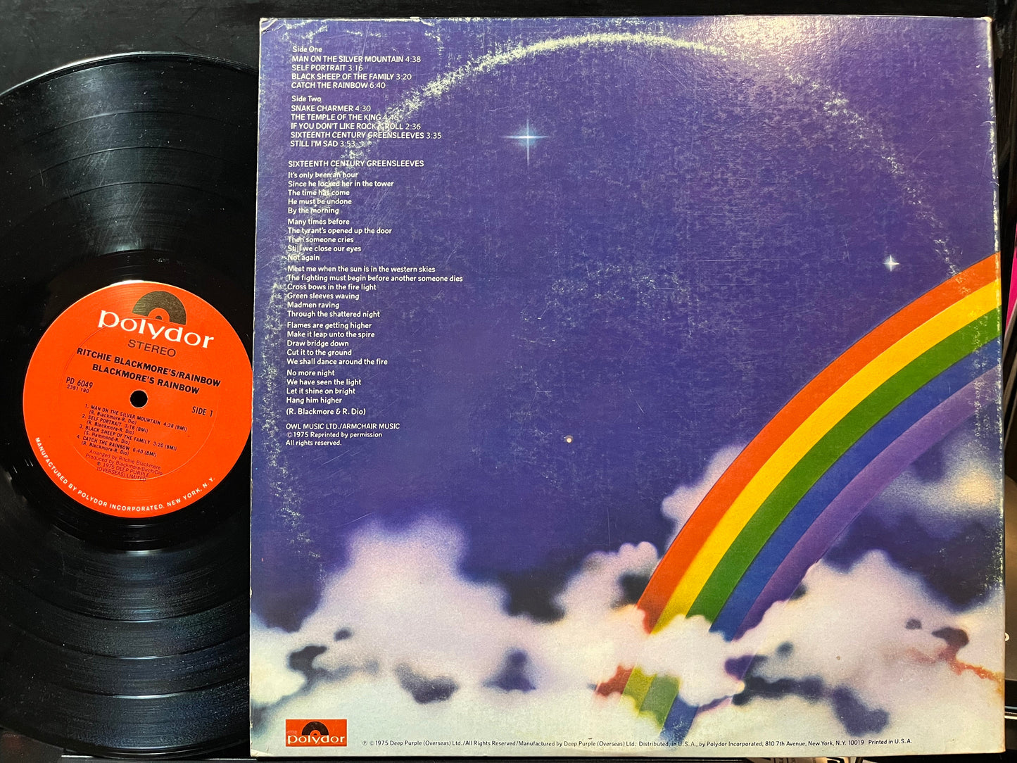Rainbow - Ritchie Blackmore's Rainbow (VINYL) | Near Mint (NM) Very Good Plus (VG+)--