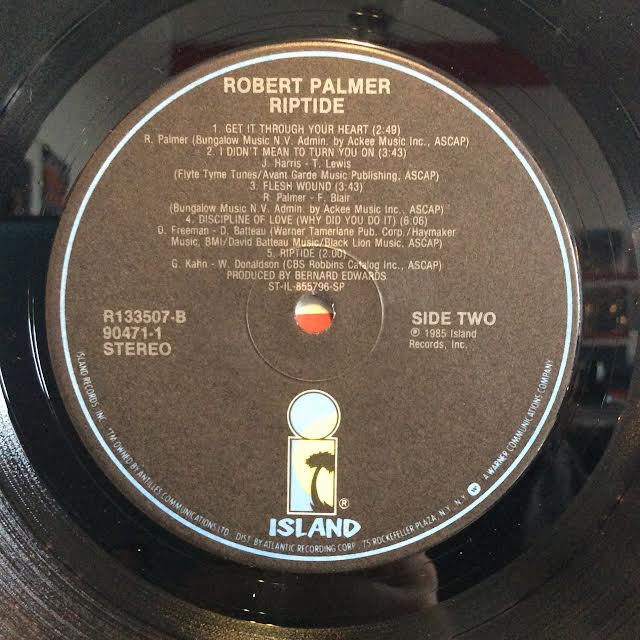 Robert Palmer - Riptide (VINYL) | Near Mint (NM) Excellent (EX)-