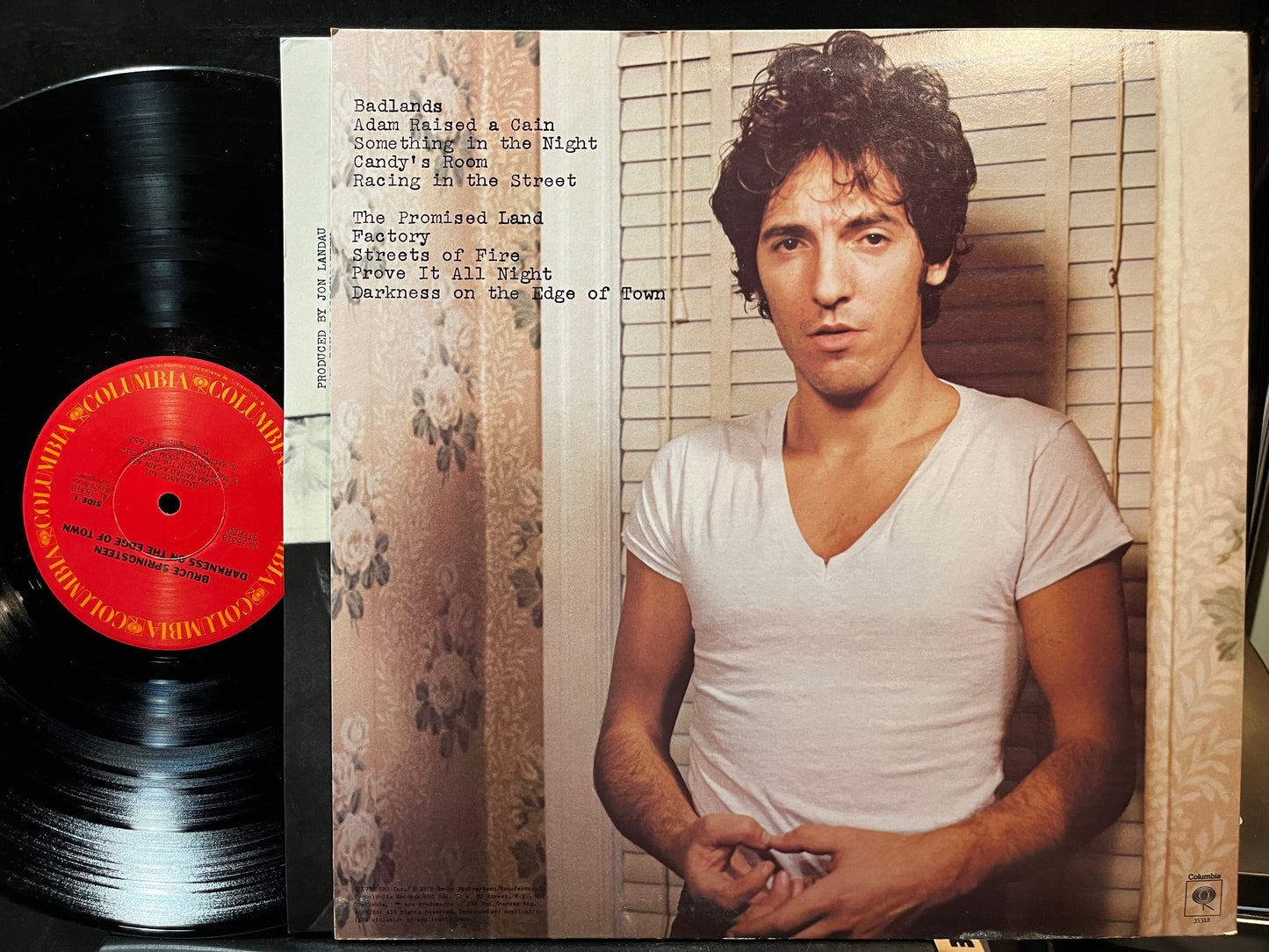 Bruce Springsteen - Darkness On The Edge Of Town (VINYL LP COLUMBIA JC 35318 1978) | Near Mint (NM or M-) Near Mint (NM)--