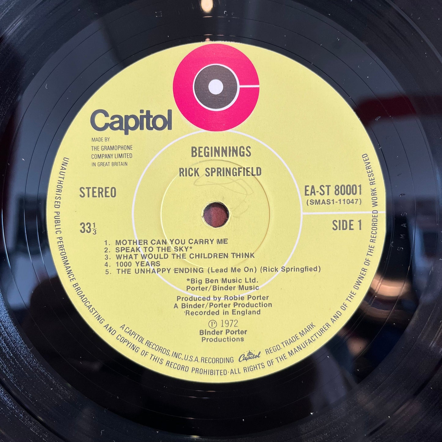 Rick Springfield - Beginnings *UK* | Near Mint (NM) Near Mint (NM)-