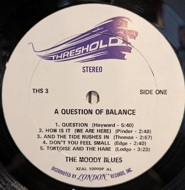 The Moody Blues - A Question Of Balance (VINYL) | Near Mint (NM) Excellent+ (EX+)-