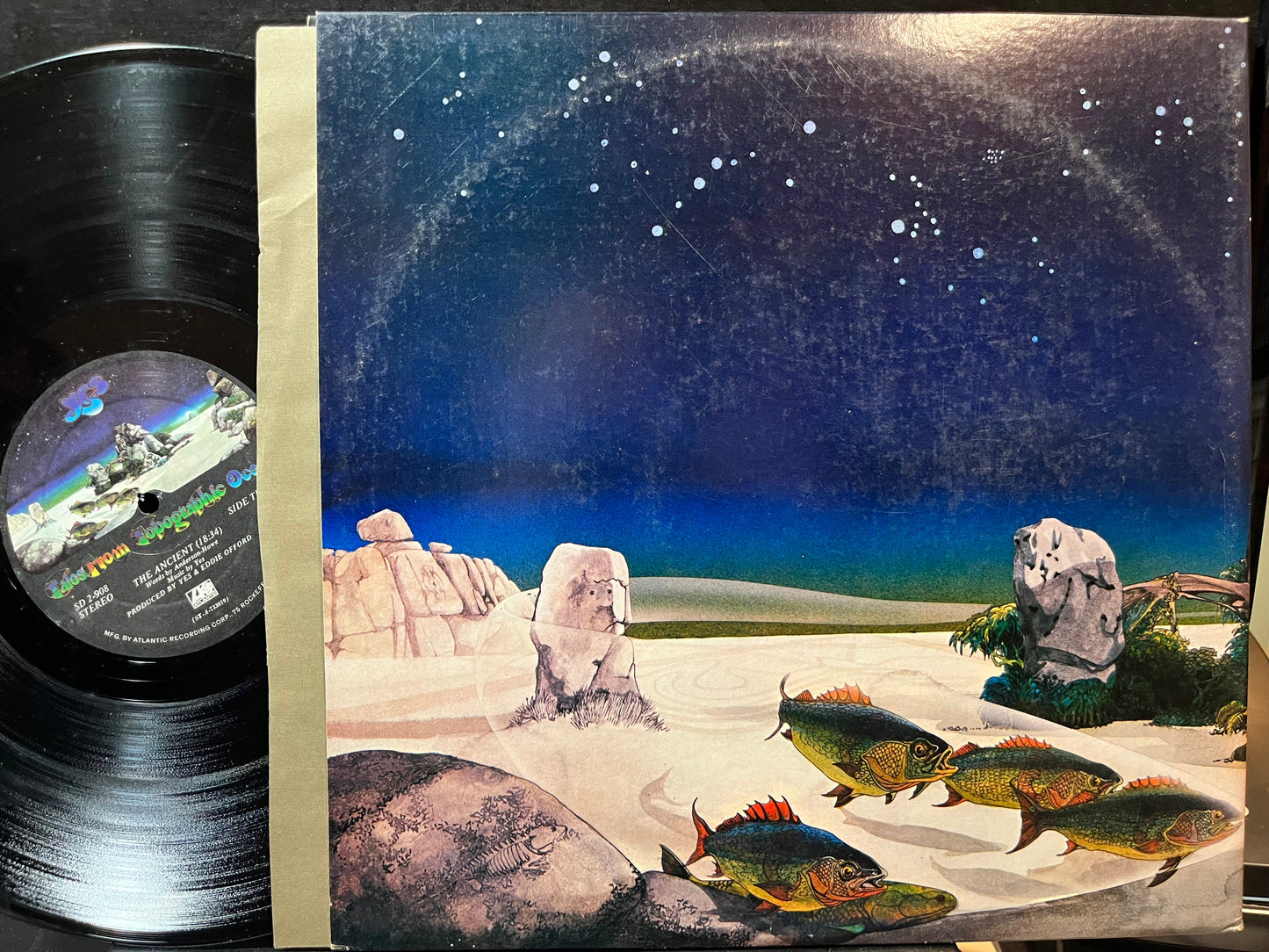 Yes - Tales From Topographic Oceans (VINYL 2xLP ATLANTIC SD 2-908 1974) | USED Near Mint (NM or M-) Excellent (EX)--
