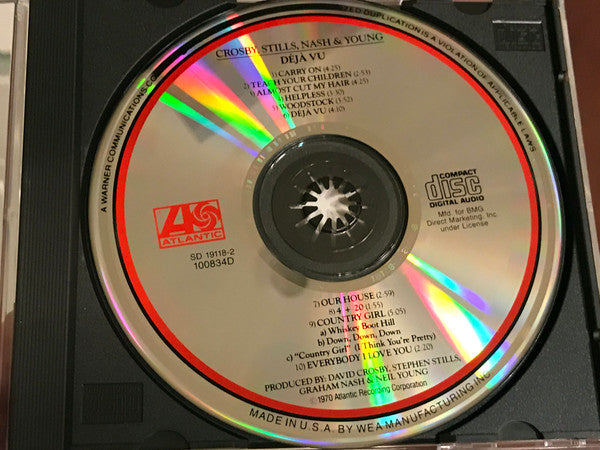 Crosby, Stills, Nash & Young - Déjà Vu (CD) | Near Mint (NM) Near Mint (NM)--