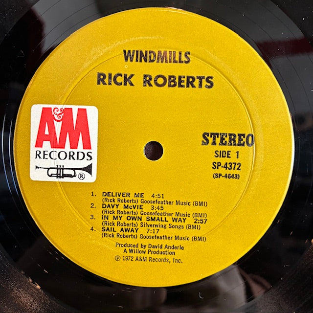 Rick Roberts - Windmills (VINYL) | Near Mint (NM or M-) Excellent (EX)--