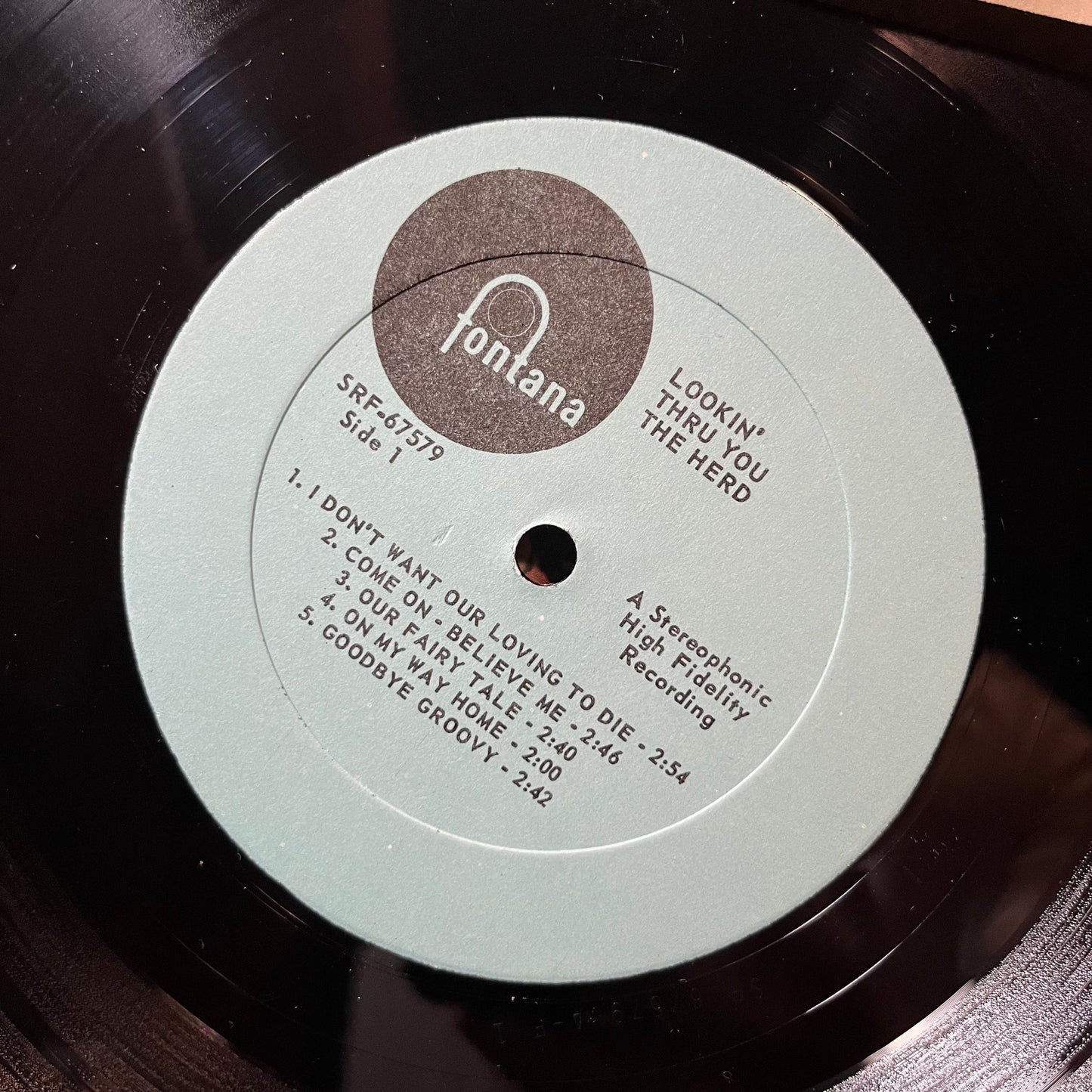 The Herd - Lookin Thru You (VINYL LP FONTANA SRF-67579 1968) | USED Near Mint (NM or M-) Excellent+ (EX+)--