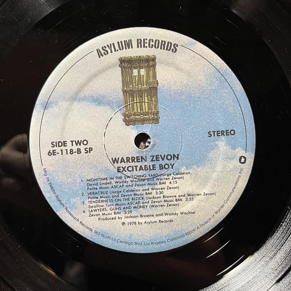 Warren Zevon - Excitable Boy (VINYL) | Near Mint (NM or M-) Excellent+ (EX+)--