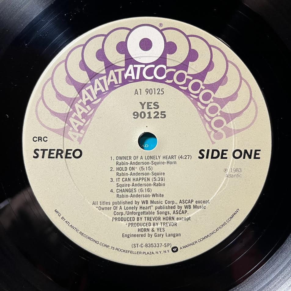 Yes - 90125 (VINYL) | Near Mint (NM) Excellent+ (EX+)-