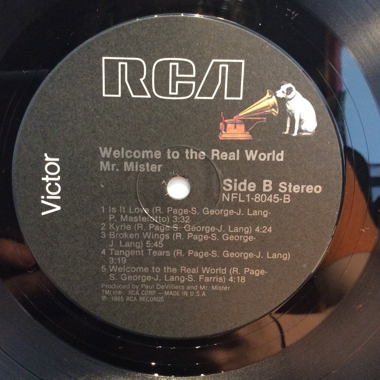 Mr. Mister - Welcome To The Real World (VINYL) | Near Mint (NM) Near Mint (NM)-