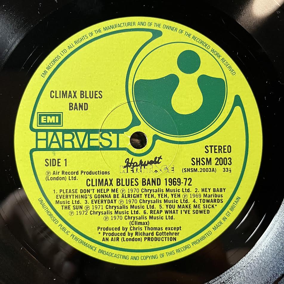 Climax Blues Band - 1969 / 1972 (VINYL) | Near Mint (NM) Near Mint (NM)--