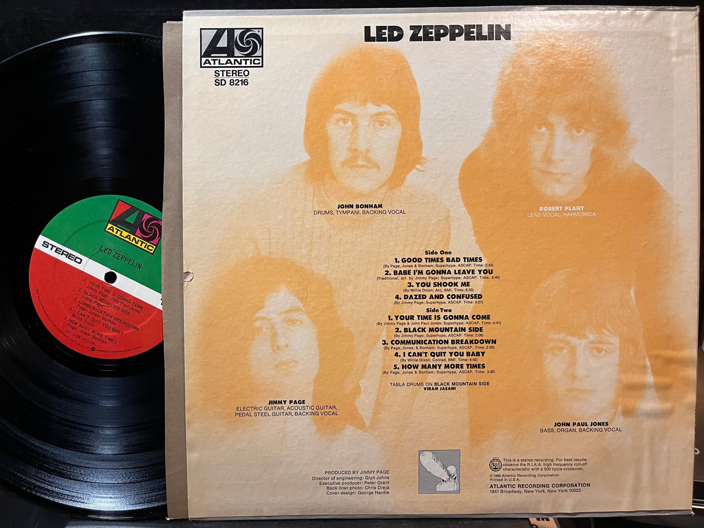 Led Zeppelin - Led Zeppelin (VINYL LP ATLANTIC SD 8216 1975) | USED Near Mint (NM or M-) Excellent+ (EX+)--