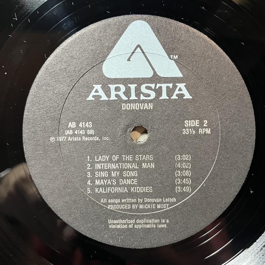 Donovan - Donovan (VINYL) | Near Mint (NM) Excellent (EX)-