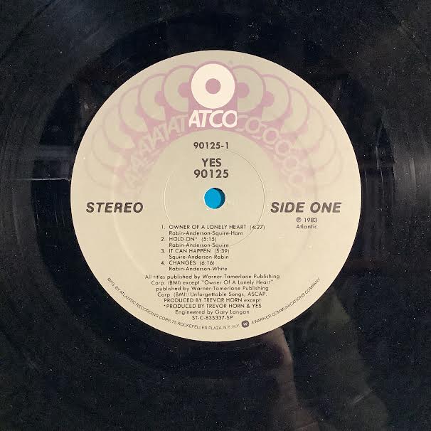 Yes - 90125 (SPECIALTY - VINYL) | Very Good Plus (VG+) Excellent (EX)-