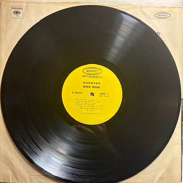 Donovan - Open Road (VINYL) | Very Good Plus (VG+) Very Good Plus (VG+)--