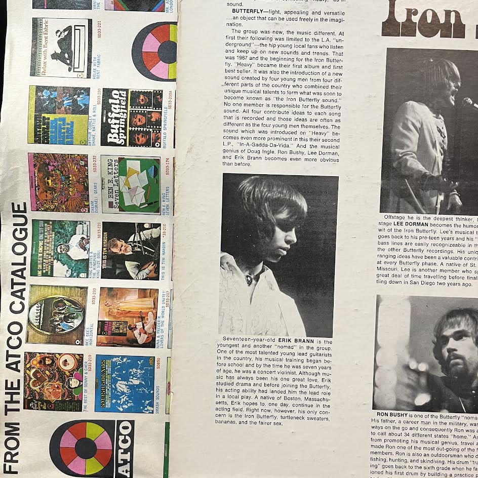 Iron Butterfly - In-A-Gadda-Da-Vida (VINYL) | Very Good Plus Plus (VG++) Excellent+ (EX+)--