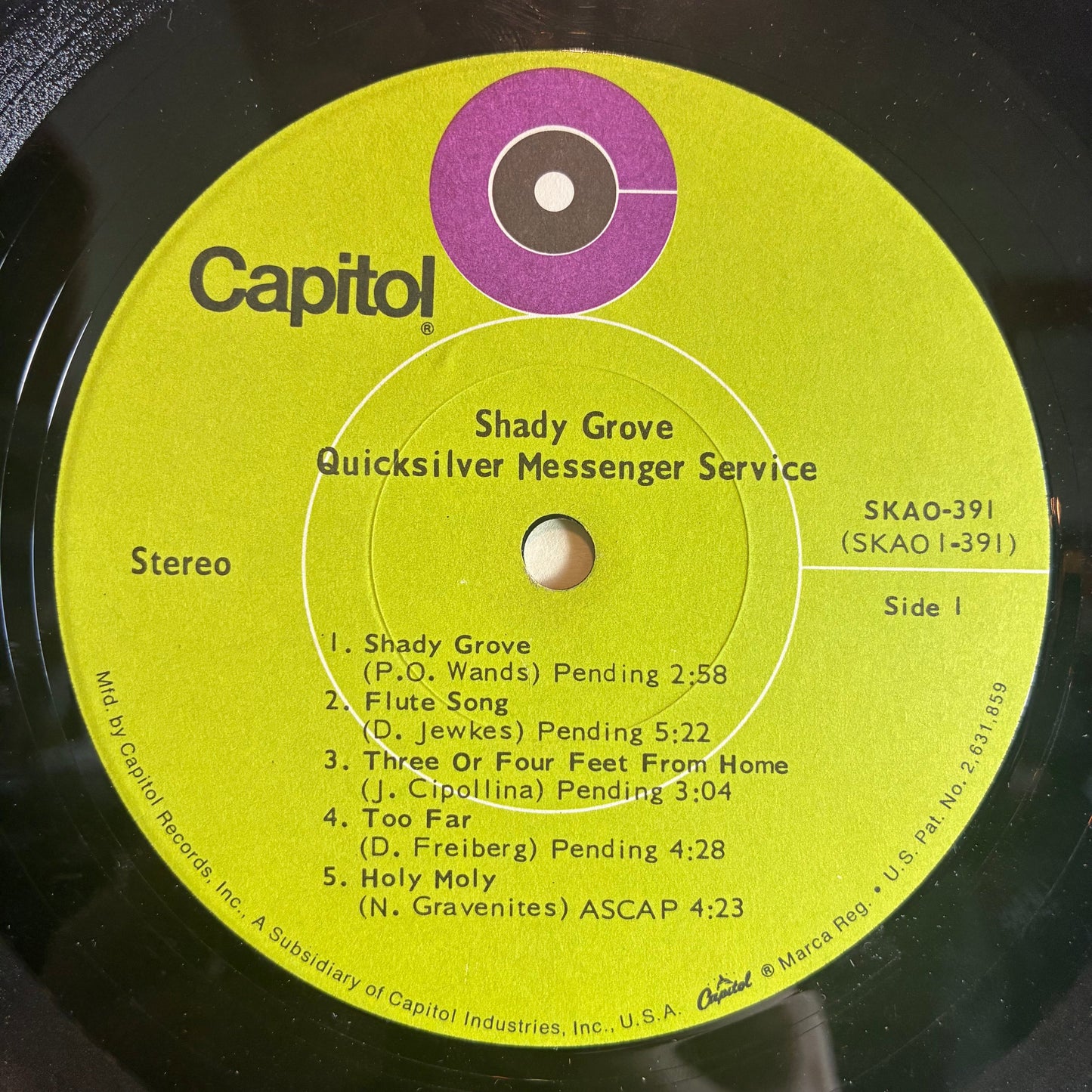 Quicksilver Messenger Service - Shady Grove (VINYL) | Very Good (VG) Very Good Plus (VG+)--