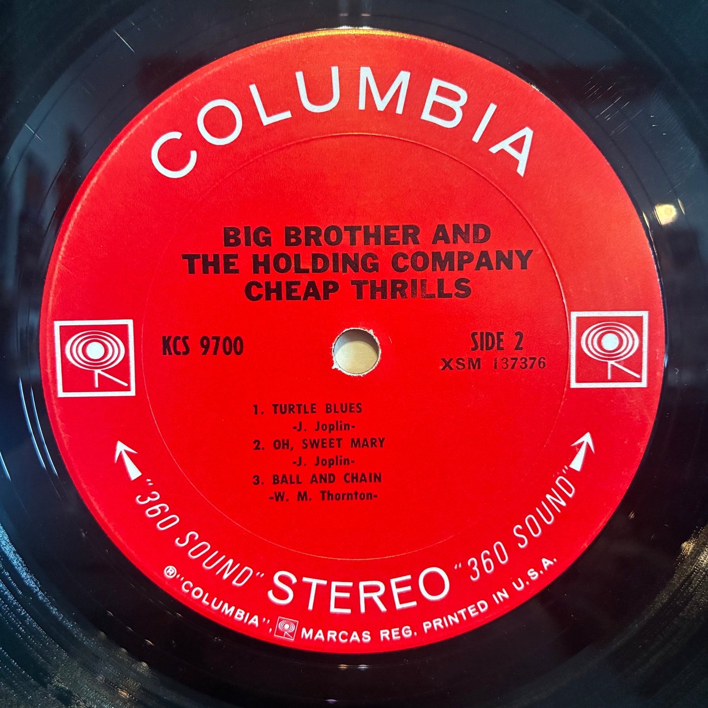 Big Brother & The Holding Company - Cheap Thrills (VINYL) | Very Good (VG) Very Good Plus (VG+)--