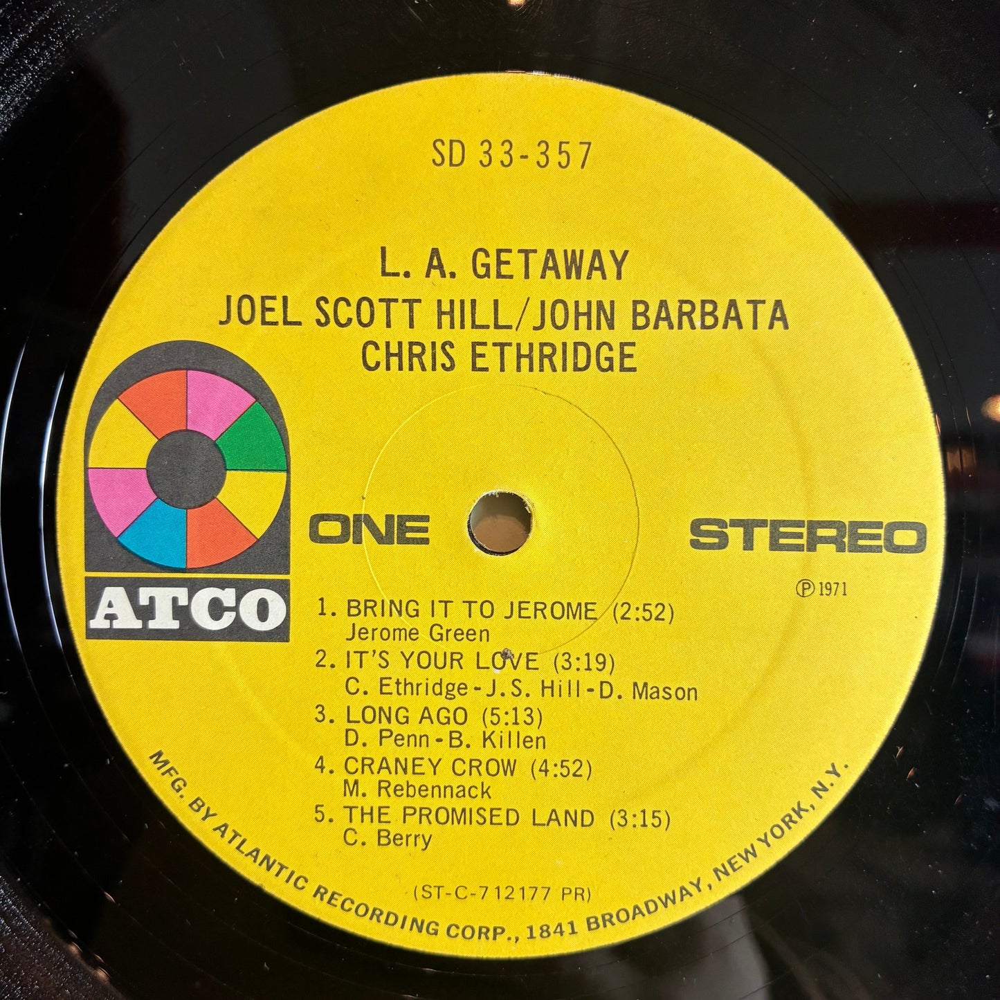 Joel Scott Hill - L. A. Getaway (VINYL) | Very Good (VG) Very Good (VG)-