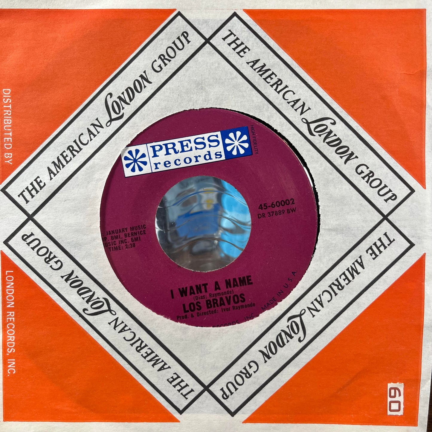 Los Bravos - Black Is Black (7" VINYL) | Very Good (VG)--