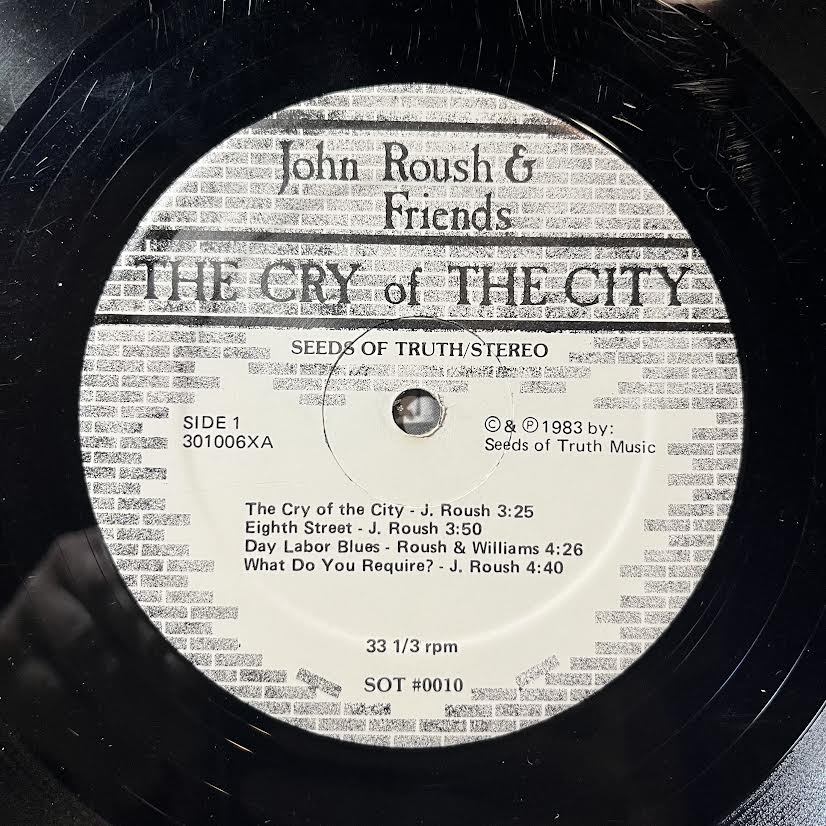 John Roush & Friends - The Cry Of The City (VINYL) | Very Good (VG) Very Good Plus (VG+)--