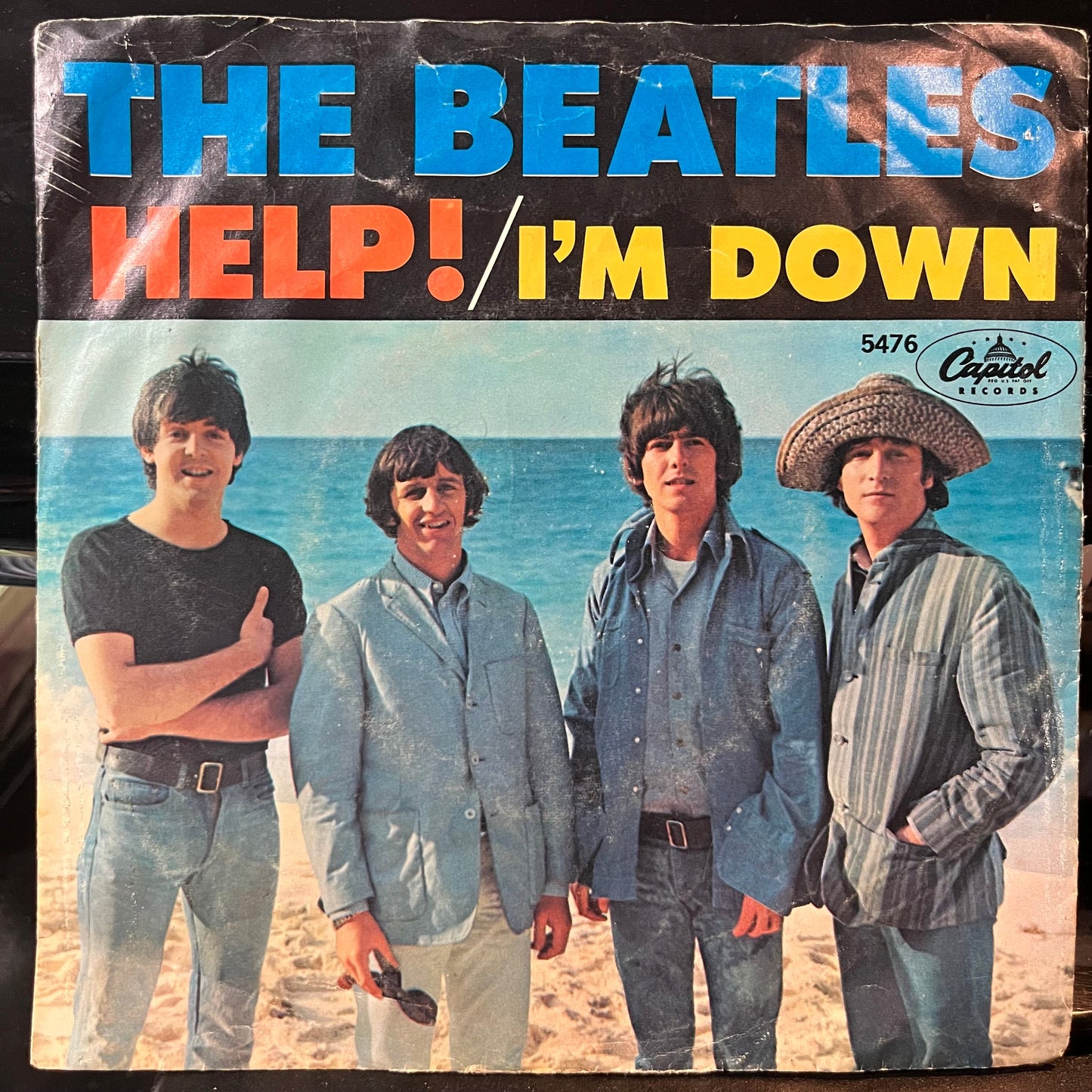 The Beatles - Help! / I’m Down (VINYL 7" Capitol 5476 1965) | Very Good Plus (VG+) Very Good Plus (VG+)--