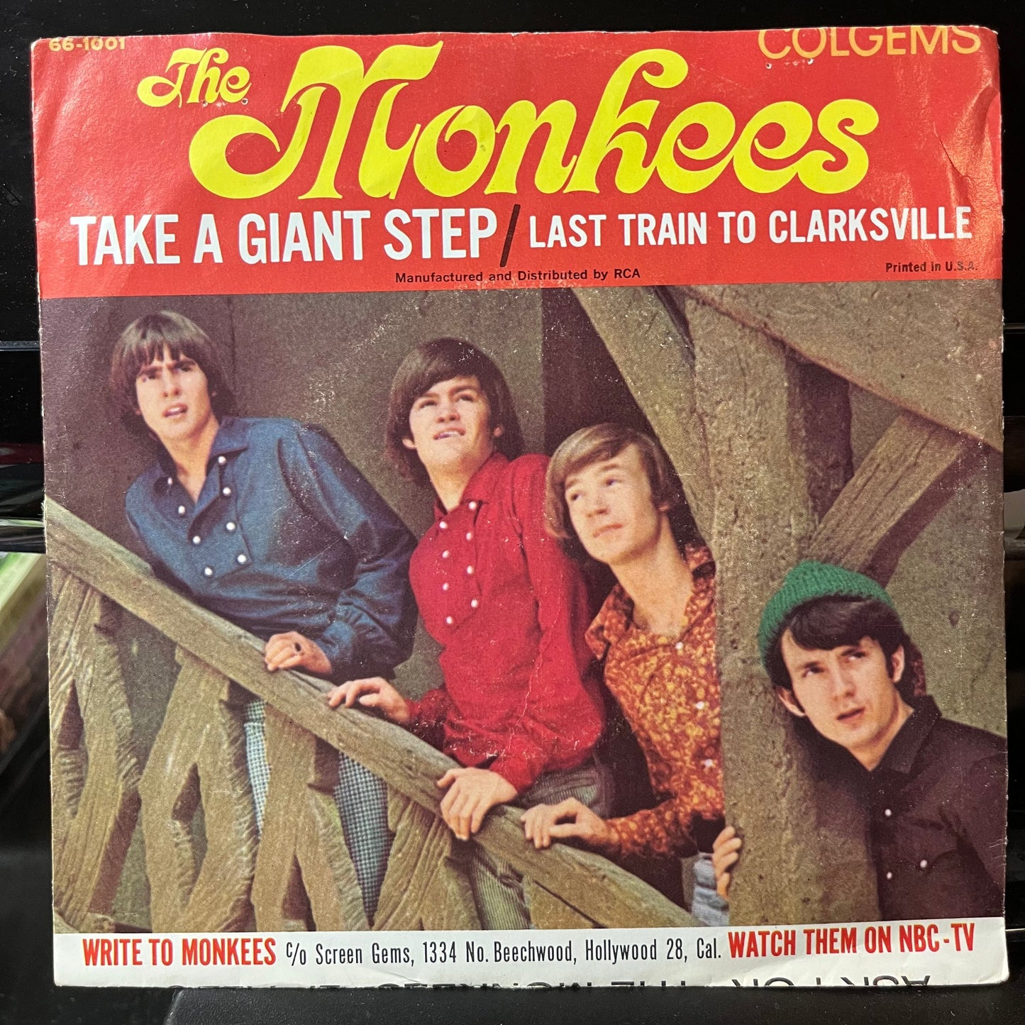 The Monkees - Last Train To Clarksville (VINYL 7") | Excellent+ (EX+) Excellent+ (EX+)--