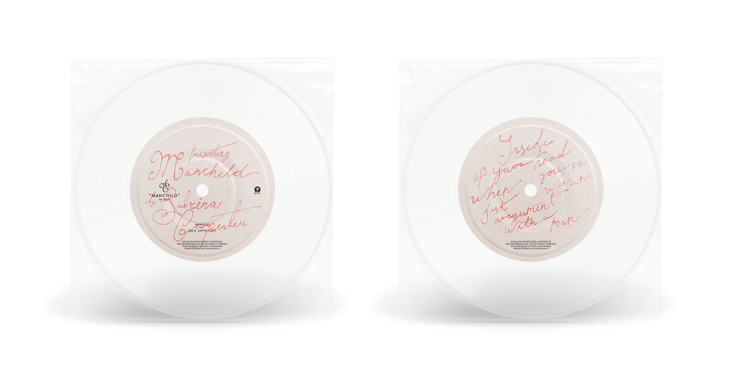 Sabrina Carpenter - Manchild (Clear Vinyl 7") | Mint (M) Mint (M)-