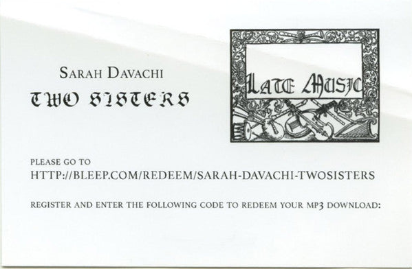 Sarah Davachi - Two Sisters | Mint (M) Mint (M)-