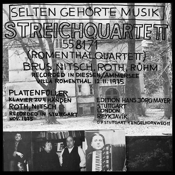SELTEN GEHORTE MUSIK - Streichquartett 558171 (Romenthalquartett) |-