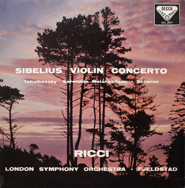 Sibelius, Tchaikovsky, Ricci, London Symphony Orch - Violin Concerto In D Minor Op.47 |-