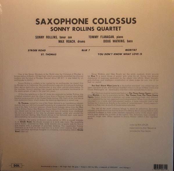 Sonny Rollins - Saxophone Colossus | Mint (M) Mint (M)-