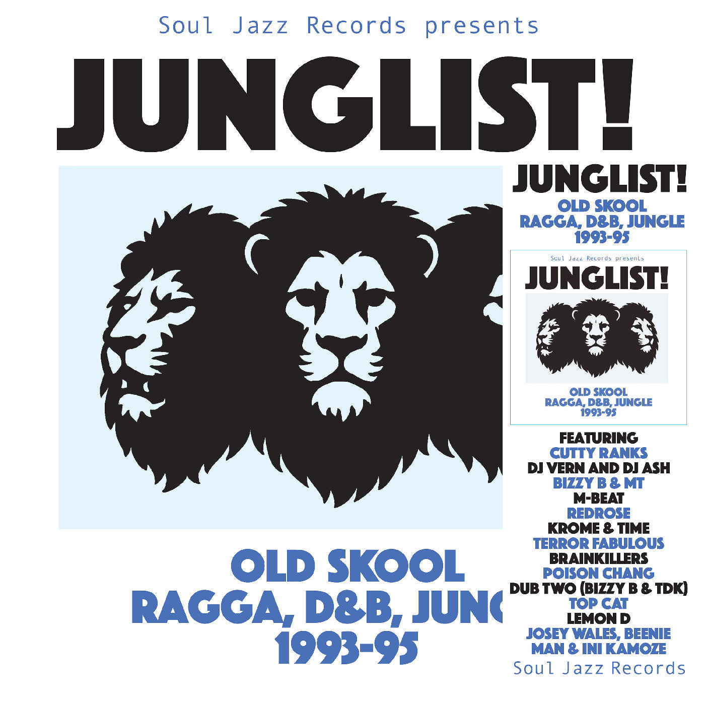 Soul Jazz Records Presents - Junglist! Old Skool Ragga, D&B, Jungle 1993–95 (2x VINYL) | Mint (M) Mint (M)-