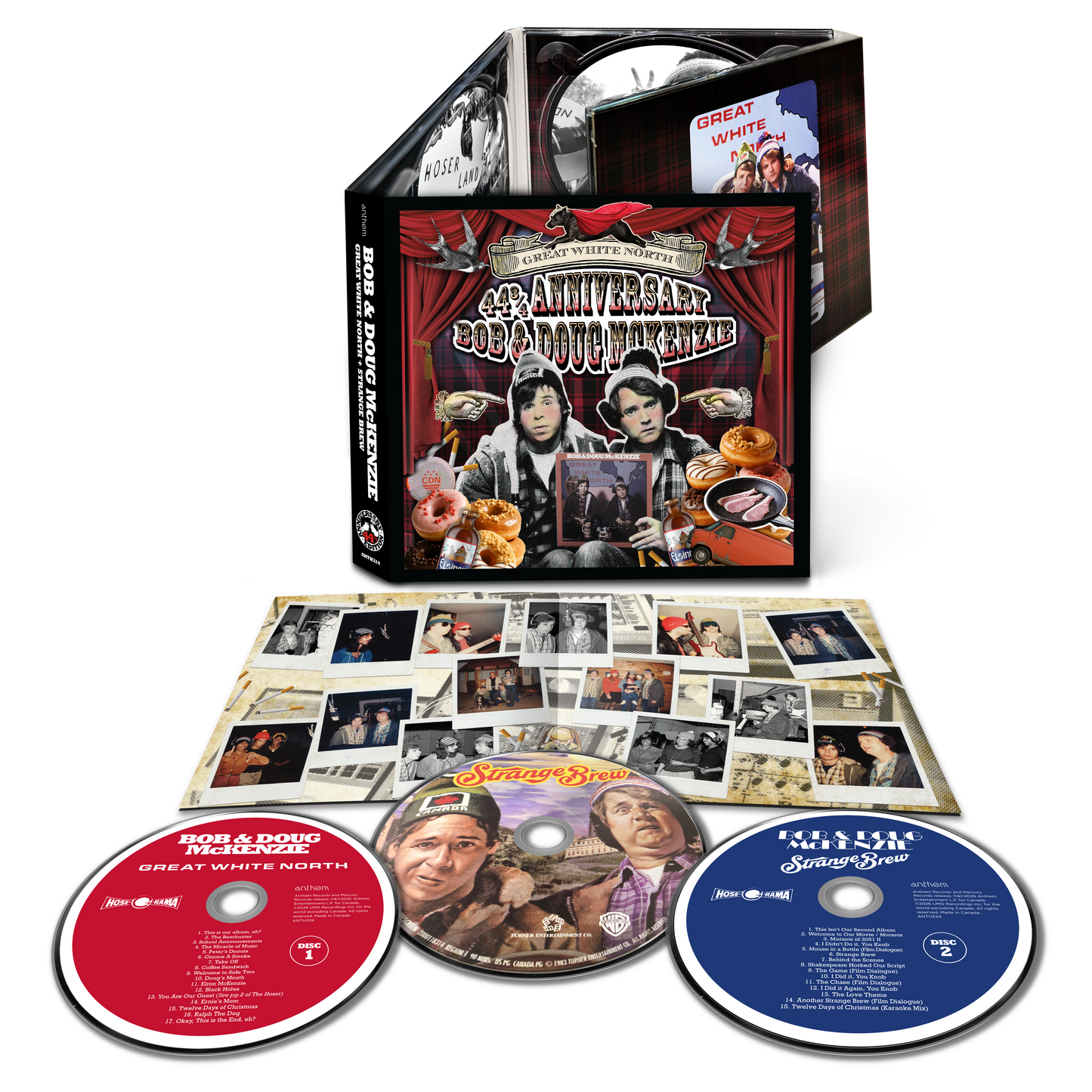 Bob & Doug McKenzie - Great White North & Strange Brew 44 3/4 Anniversary (2xCD, Blu-ray, 12 page booklet) |-