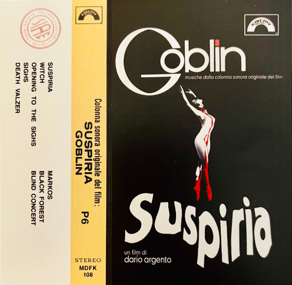 Goblin - Suspiria (Musiche Dalla Colonna Sonora)(CASSETTE - NOT OFFICIAL) | Mint (M) Mint (M)-