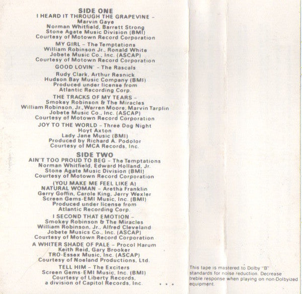 Various - The Big Chill (Original Motion Picture Soundtrack) (CASS) | Mint (M) Mint (M)-