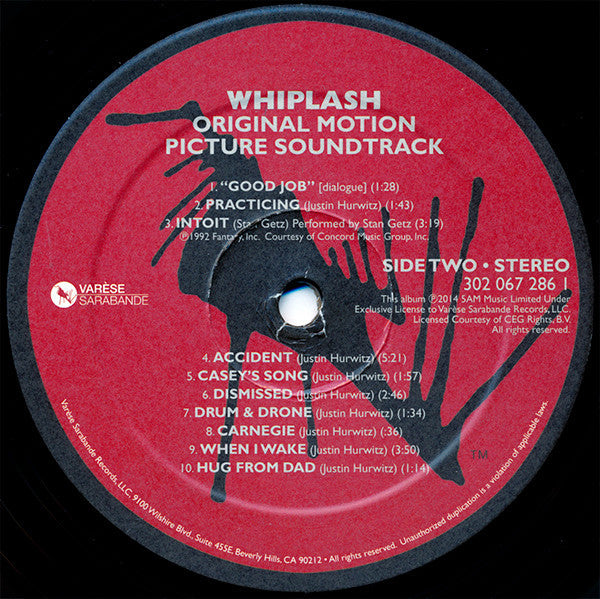 Various - Whiplash (Original Motion Picture Soundtrack) (VINYL) | Near Mint (NM or M-) Near Mint (NM)--
