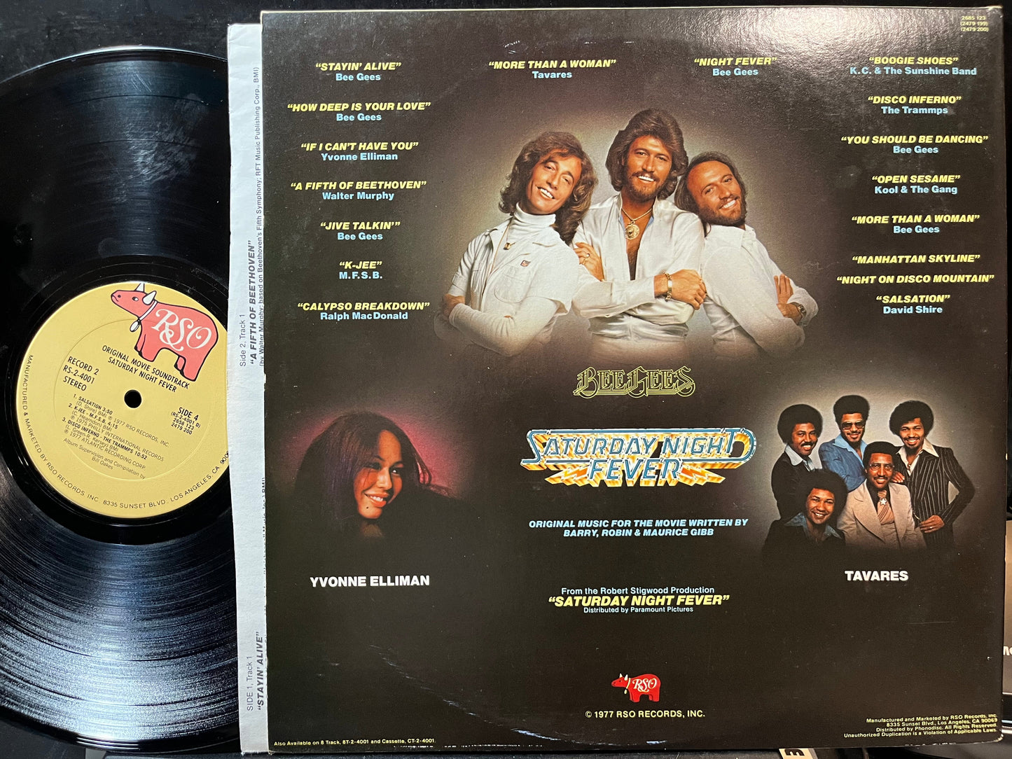 Various - Saturday Night Fever (The Original Movie Sound Track) (VINYL 2xLP RSO 2658 123 1977) | Near Mint- (NM-) Excellent (EX)--
