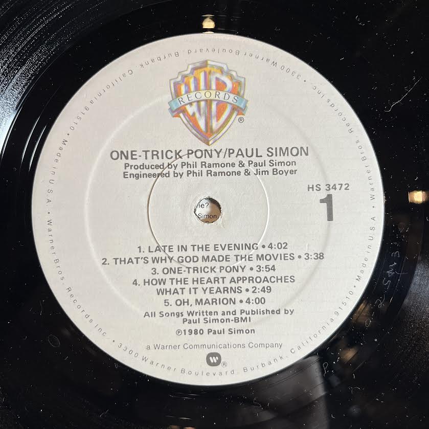 Paul Simon - One-Trick Pony *SPECIALTY 1980* | Near Mint (NM) Near Mint (NM)-