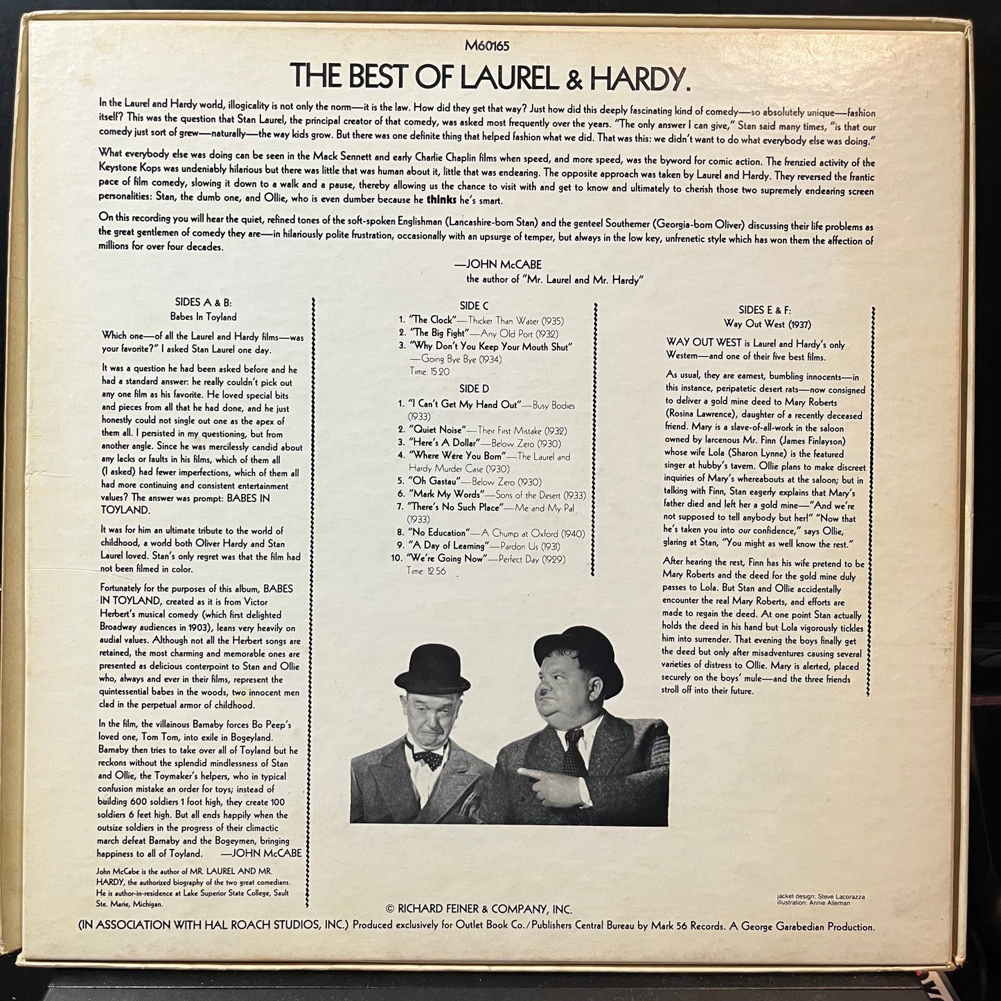 Laurel & Hardy - The Best Of Laurel & Hardy (VINYL 3xLP BOX MURRAY HILL M60165 1975) | USED Near Mint- (NM-) Excellent (EX)--