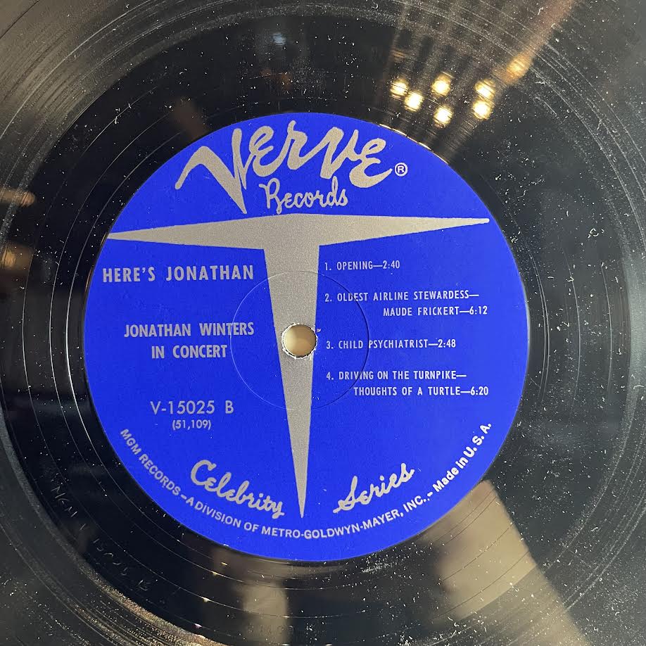 Jonathan Winters - Here's Jonathan (VINYL) | Excellent+ (EX+) Excellent (EX)--