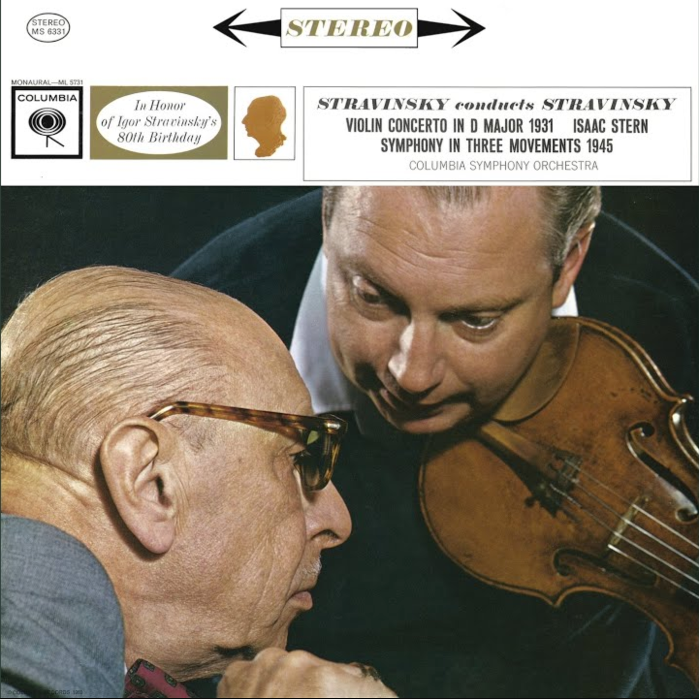 Stravinsky, Isaac Stern, Columbia Symphony Orchest - Stravinsky Conducts Stravinsky (Violin Concerto In D Major 1931 Symphony In Three Movements 1945) |-