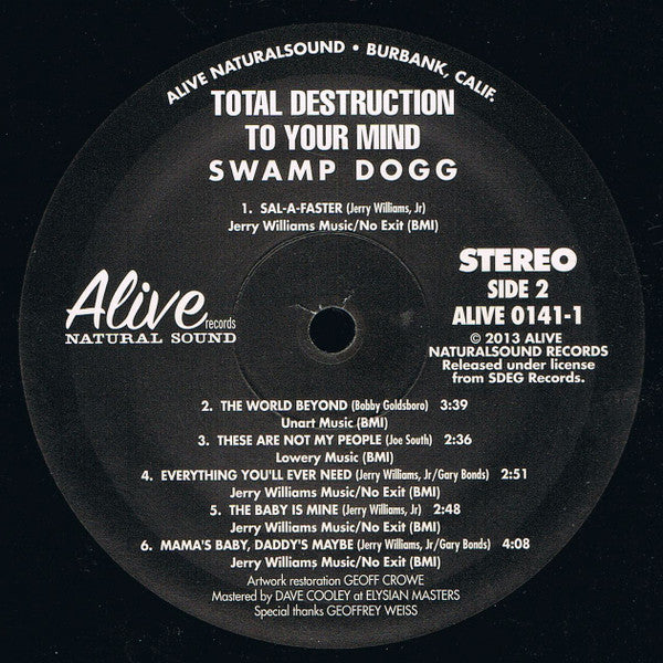 Swamp Dogg - Total Destruction To Your Mind | Mint (M) Mint (M)-