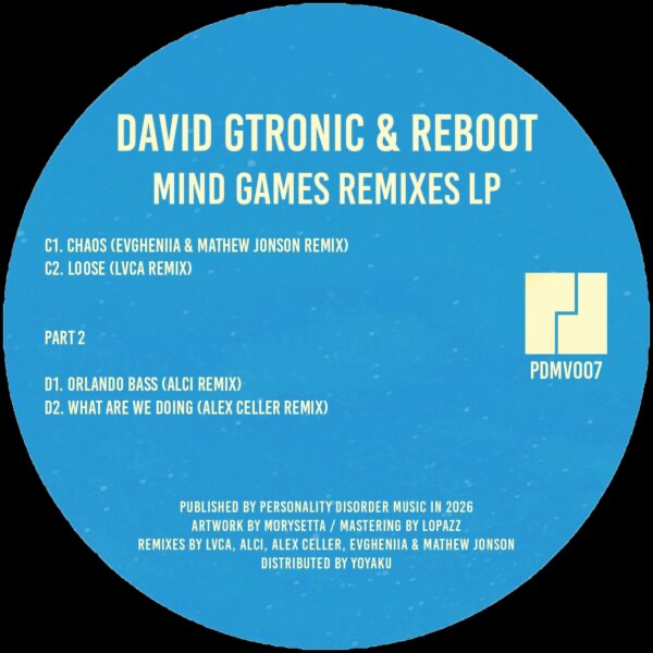 Various - (PRESALE 6/22/26) Mind Games Remixes (Part 2) (VINYL) | Mint (M) Mint (M)--
