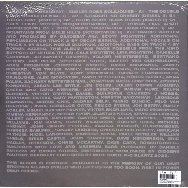 Kübler-Ross Soliloquies | Mint (M) Mint (M)--