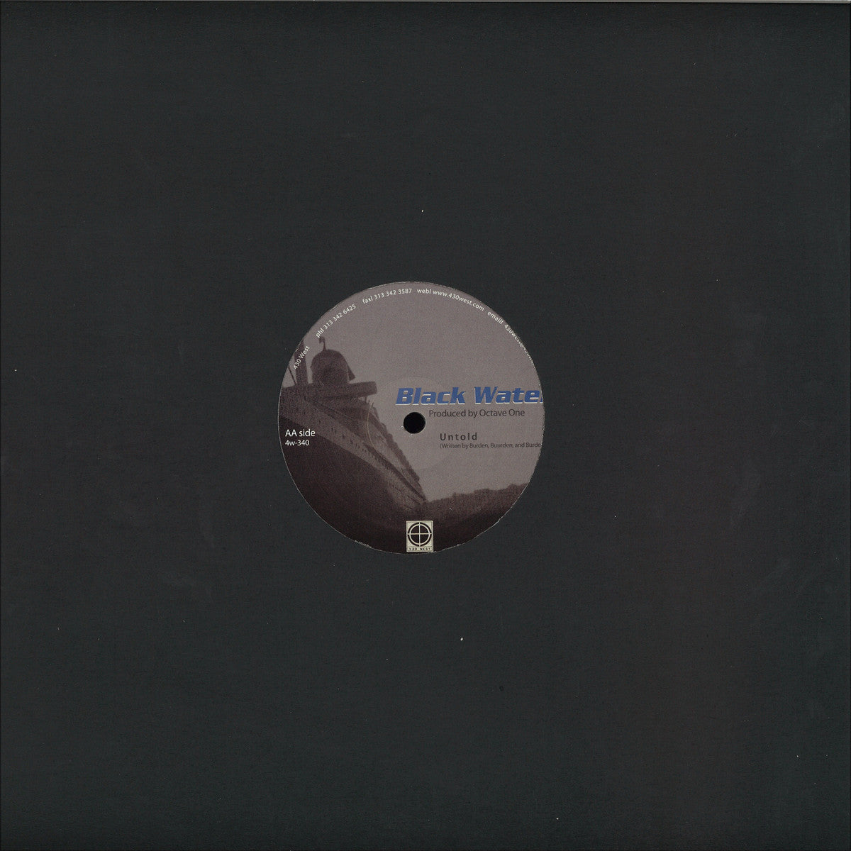 Octave One - Black Water (VINYL 12" 430 West 4W340) | NEW Mint (M) Mint (M)--