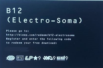 B12 - Electro-Soma (VINYL 2xLP) | NEW Mint (M) Mint (M)--